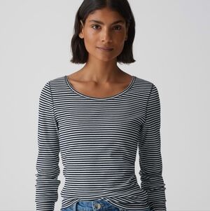 LOFT Women's Gray Long Sleeve Top - Size Small Good Condition